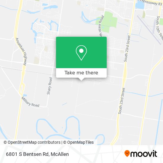 Mapa de 6801 S Bentsen Rd