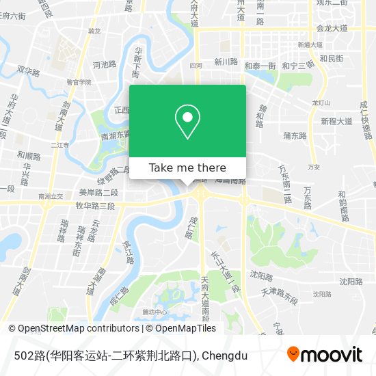502路(华阳客运站-二环紫荆北路口) map