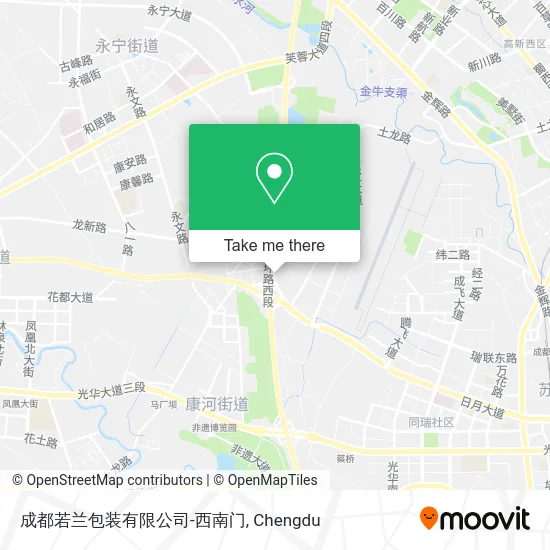 成都若兰包装有限公司-西南门 map
