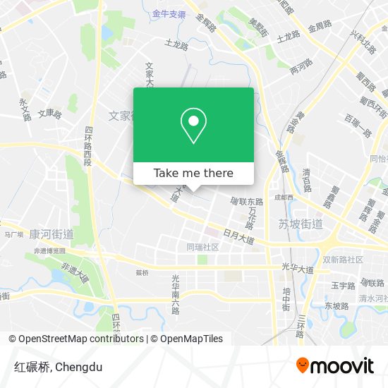 红碾桥 map