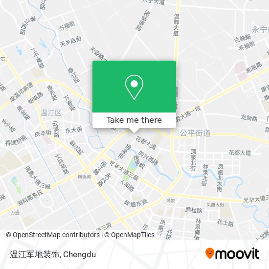 温江军地装饰 map