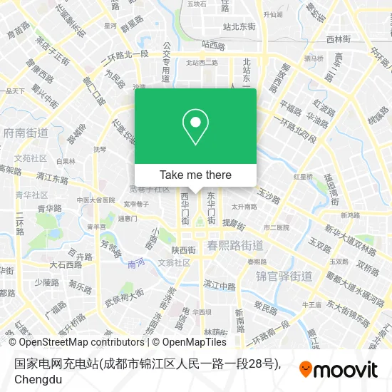 国家电网充电站(成都市锦江区人民一路一段28号) map
