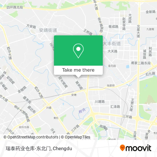 瑞泰药业仓库-东北门 map