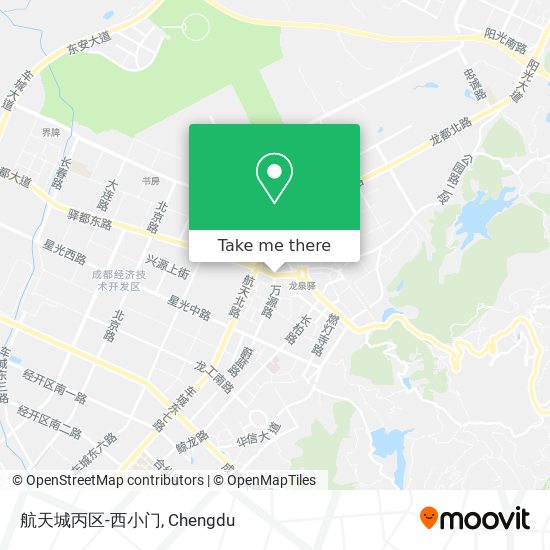 航天城丙区-西小门 map