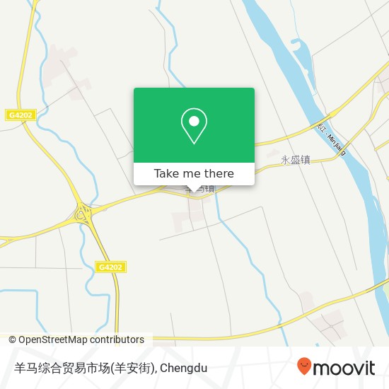 羊马综合贸易市场(羊安街) map