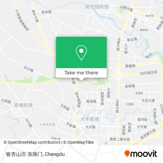 银杏山庄-东南门 map