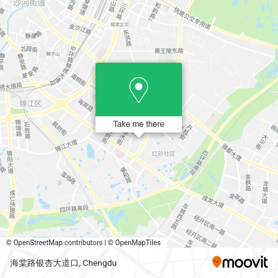海棠路银杏大道口 map
