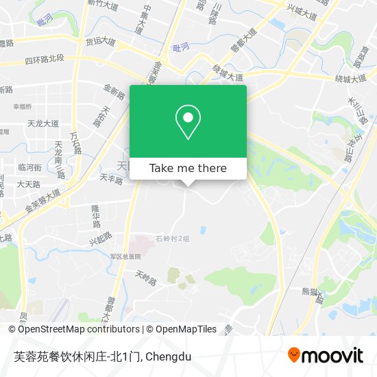 芙蓉苑餐饮休闲庄-北1门 map
