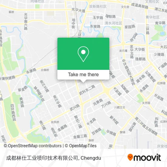 成都林仕工业喷印技术有限公司 map