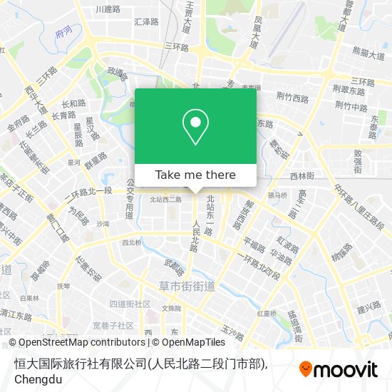 恒大国际旅行社有限公司(人民北路二段门市部) map