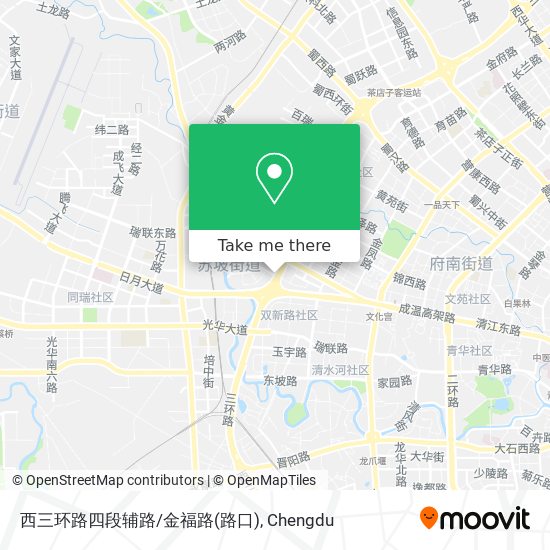 西三环路四段辅路/金福路(路口) map