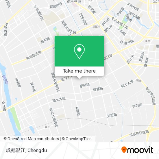 成都温江 map