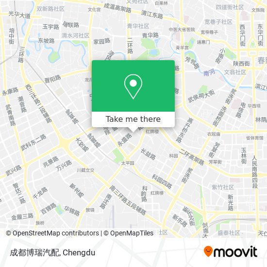 成都博瑞汽配 map