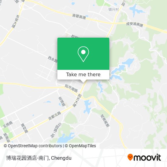 博瑞花园酒店-南门 map