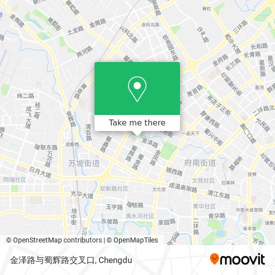 金泽路与蜀辉路交叉口 map
