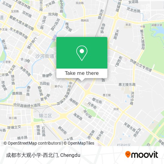 成都市大观小学-西北门 map