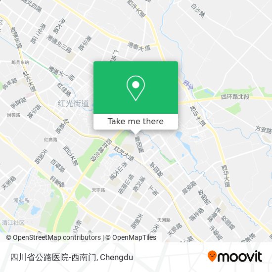 四川省公路医院-西南门 map
