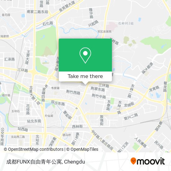 成都FUNX自由青年公寓 map