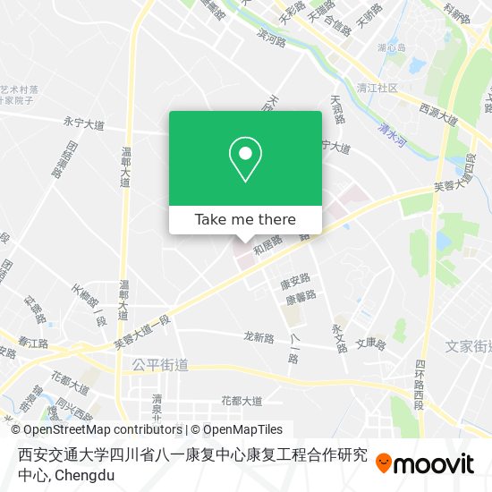 西安交通大学四川省八一康复中心康复工程合作研究中心 map