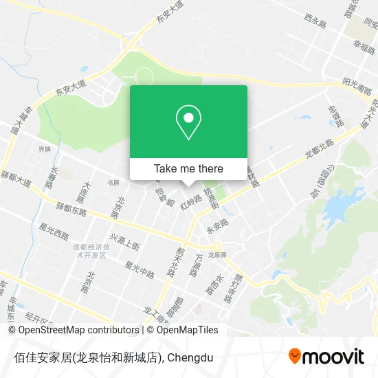 佰佳安家居(龙泉怡和新城店) map