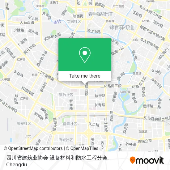 四川省建筑业协会-设备材料和防水工程分会 map