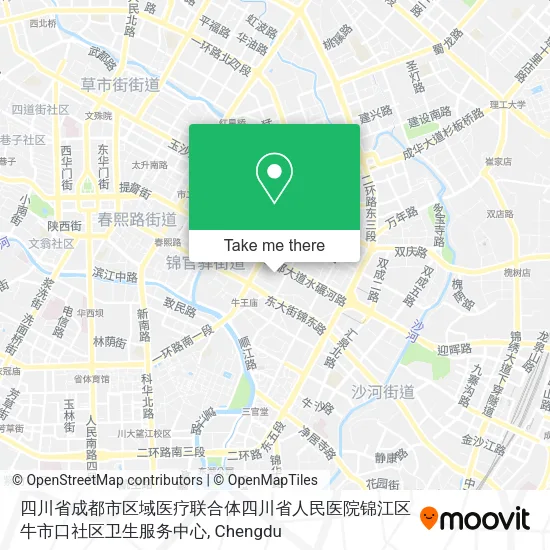 四川省成都市区域医疗联合体四川省人民医院锦江区牛市口社区卫生服务中心 map