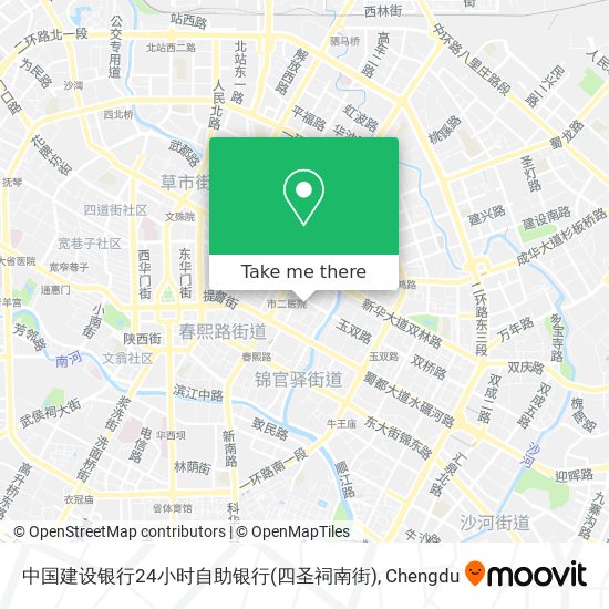 中国建设银行24小时自助银行(四圣祠南街) map