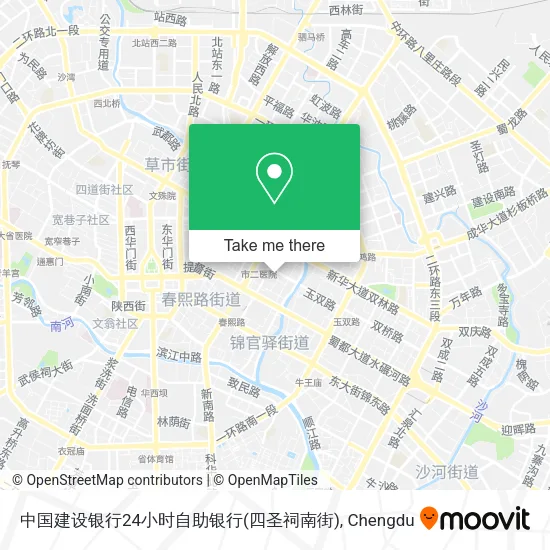 中国建设银行24小时自助银行(四圣祠南街) map