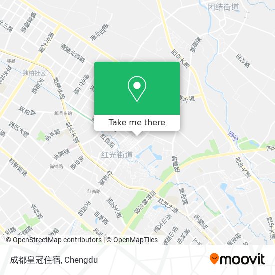 成都皇冠住宿 map