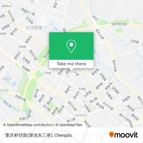 重庆鲜切面(犀池东三巷) map