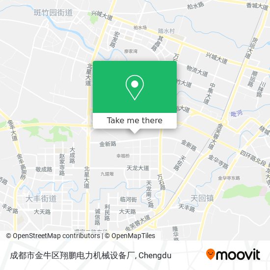 成都市金牛区翔鹏电力机械设备厂 map