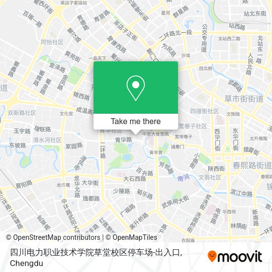 四川电力职业技术学院草堂校区停车场-出入口 map
