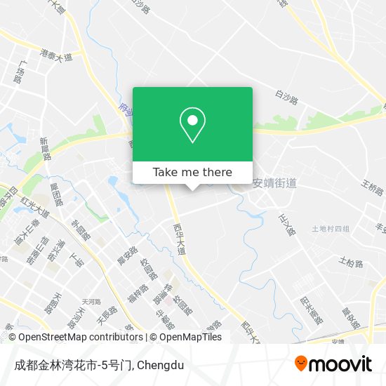 成都金林湾花市-5号门 map