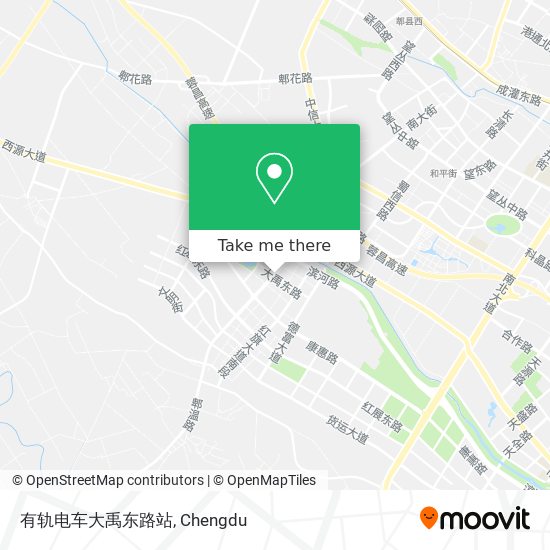 有轨电车大禹东路站 map