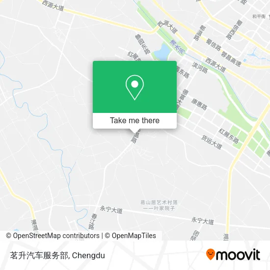 茗升汽车服务部 map