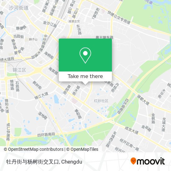 牡丹街与杨树街交叉口 map