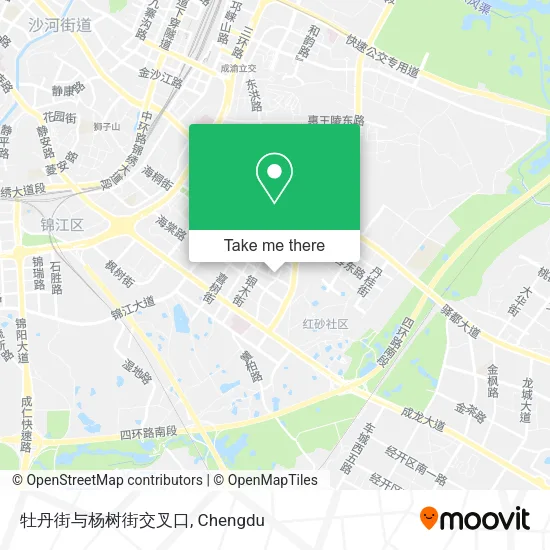 牡丹街与杨树街交叉口 map