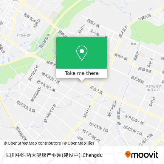 四川中医药大健康产业园(建设中) map