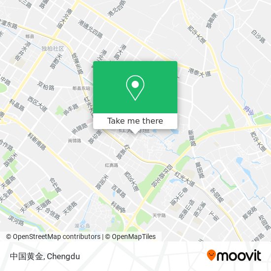 中国黄金 map