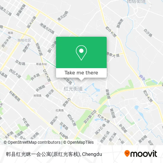 郫县红光眯一会公寓(原红光客栈) map