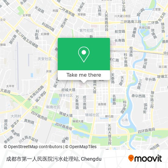 成都市第一人民医院污水处理站 map