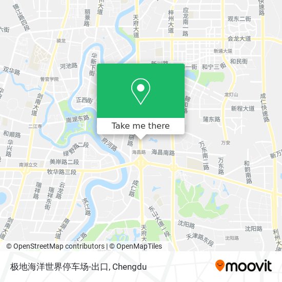 极地海洋世界停车场-出口 map