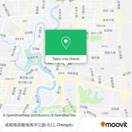 成都海昌极地海洋公园-出口 map
