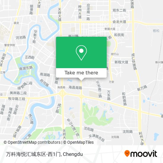 万科海悦汇城东区-西1门 map