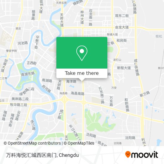 万科海悦汇城西区南门 map