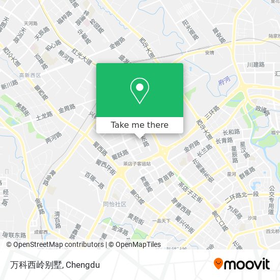 万科西岭别墅 map