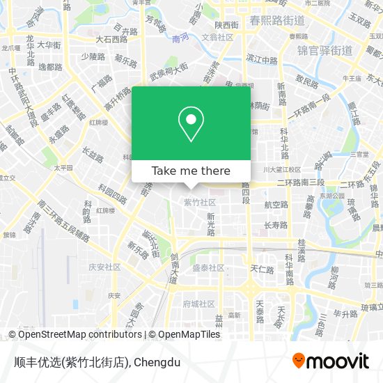 顺丰优选(紫竹北街店) map