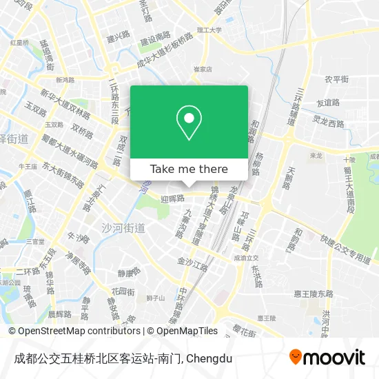成都公交五桂桥北区客运站-南门 map