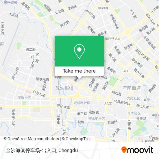 金沙海棠停车场-出入口 map