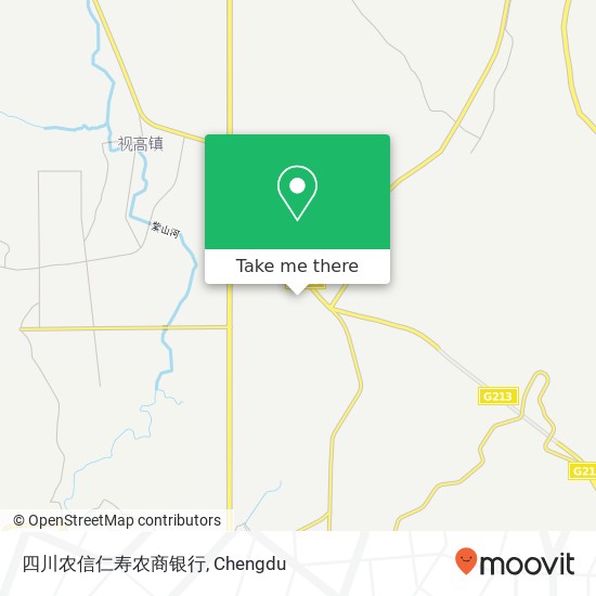 四川农信仁寿农商银行 map